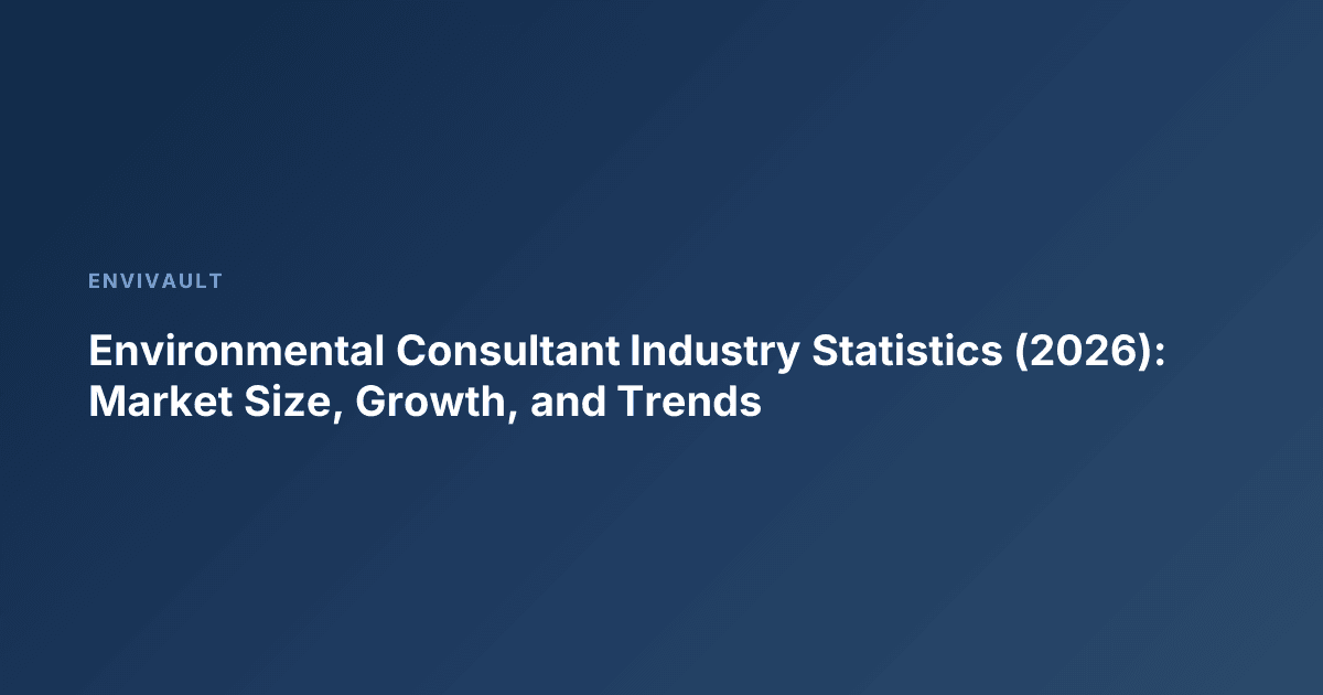 Environmental Consultant Industry Statistics (2026): Market Size, Growth, and Trends